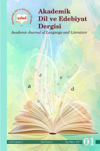 Cilt: 1 Sayı: 1 Kapak